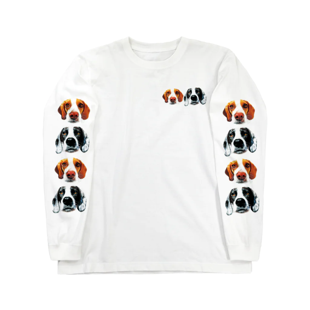 DOGDI_SUITAのビーグルとイングリッシュポインター Long Sleeve T-Shirt