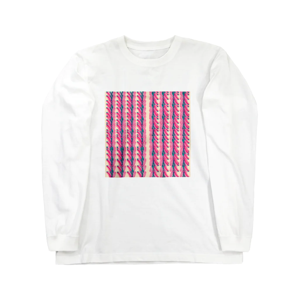 BobkachieeLennonの縞柄a Long Sleeve T-Shirt