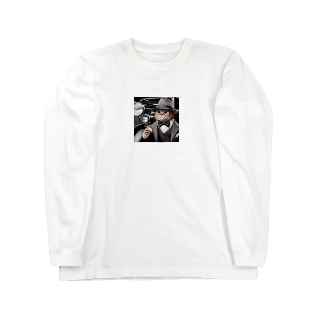 ブルーアイズの紳士猫 Long Sleeve T-Shirt