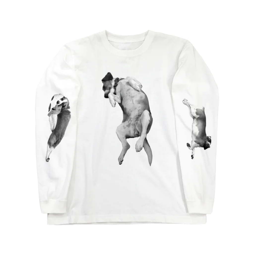 DOGDI_SUITAのsleeping dog ロングスリーブTシャツ