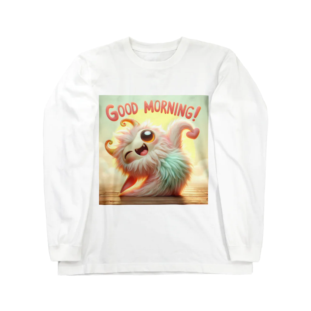 mimikkyu322のgoodmorning　monster Long Sleeve T-Shirt