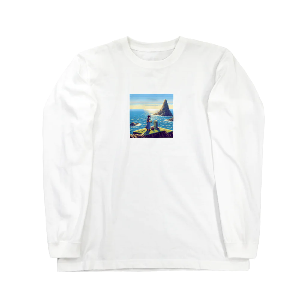 勇者@PixelArtの旅立ちの地 Long Sleeve T-Shirt