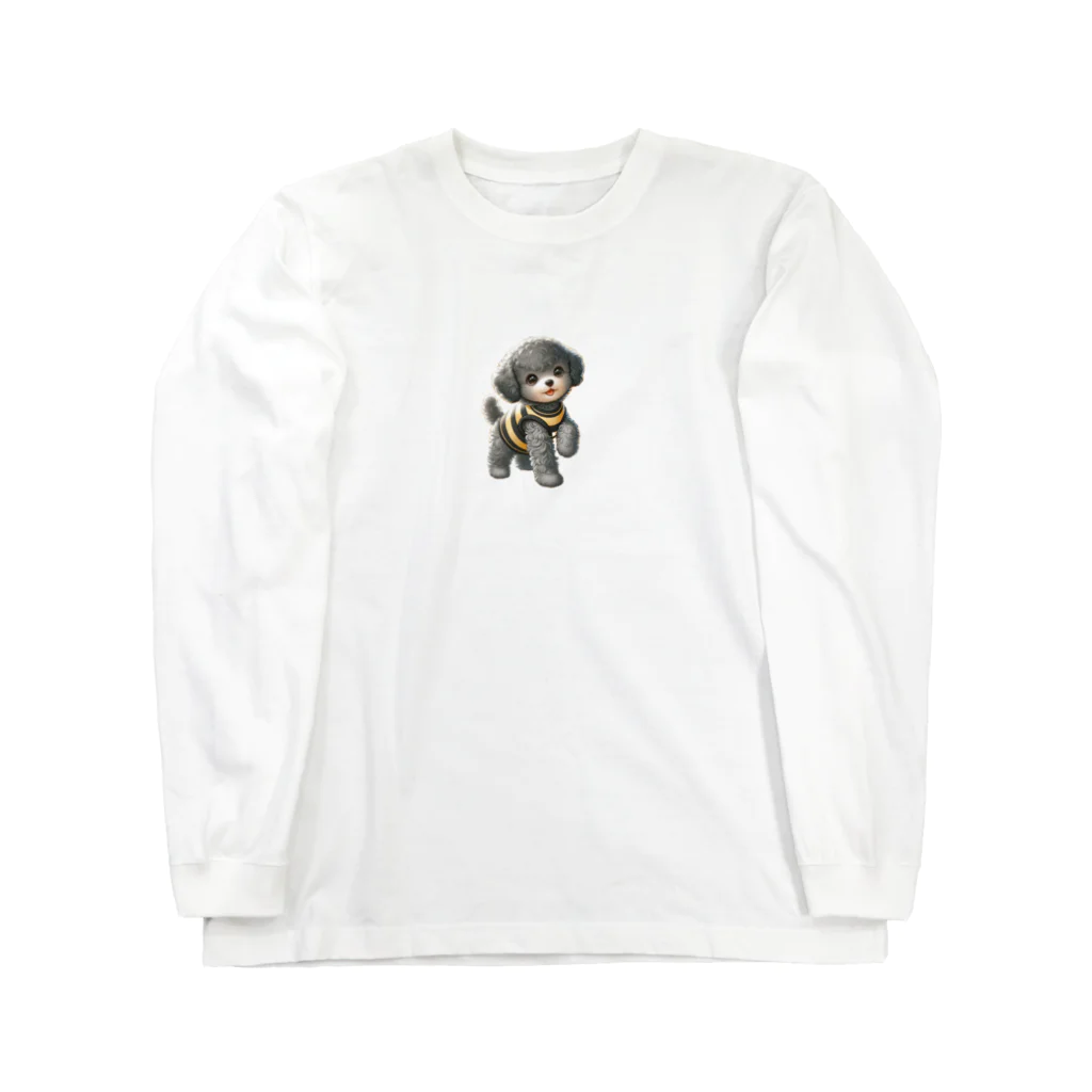 パグとプードルのグレートイプードルの男の子 Long Sleeve T-Shirt