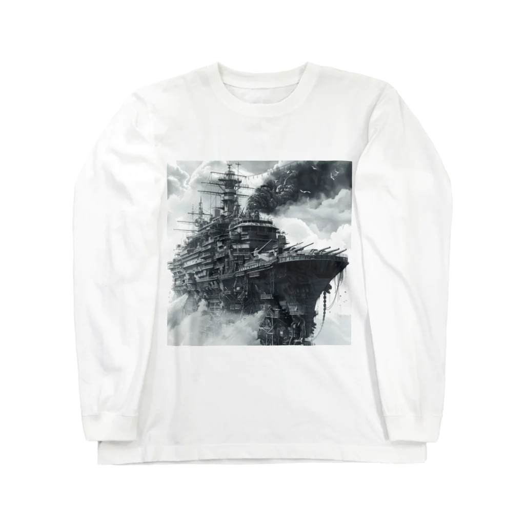 MistyStarkの護衛艦 ロングスリーブTシャツ