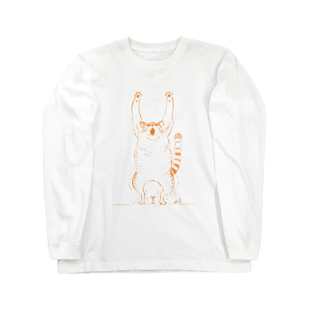 バンザイ猫ちゃんのバンザイ猫シリーズNo.1 ロングスリーブTシャツ