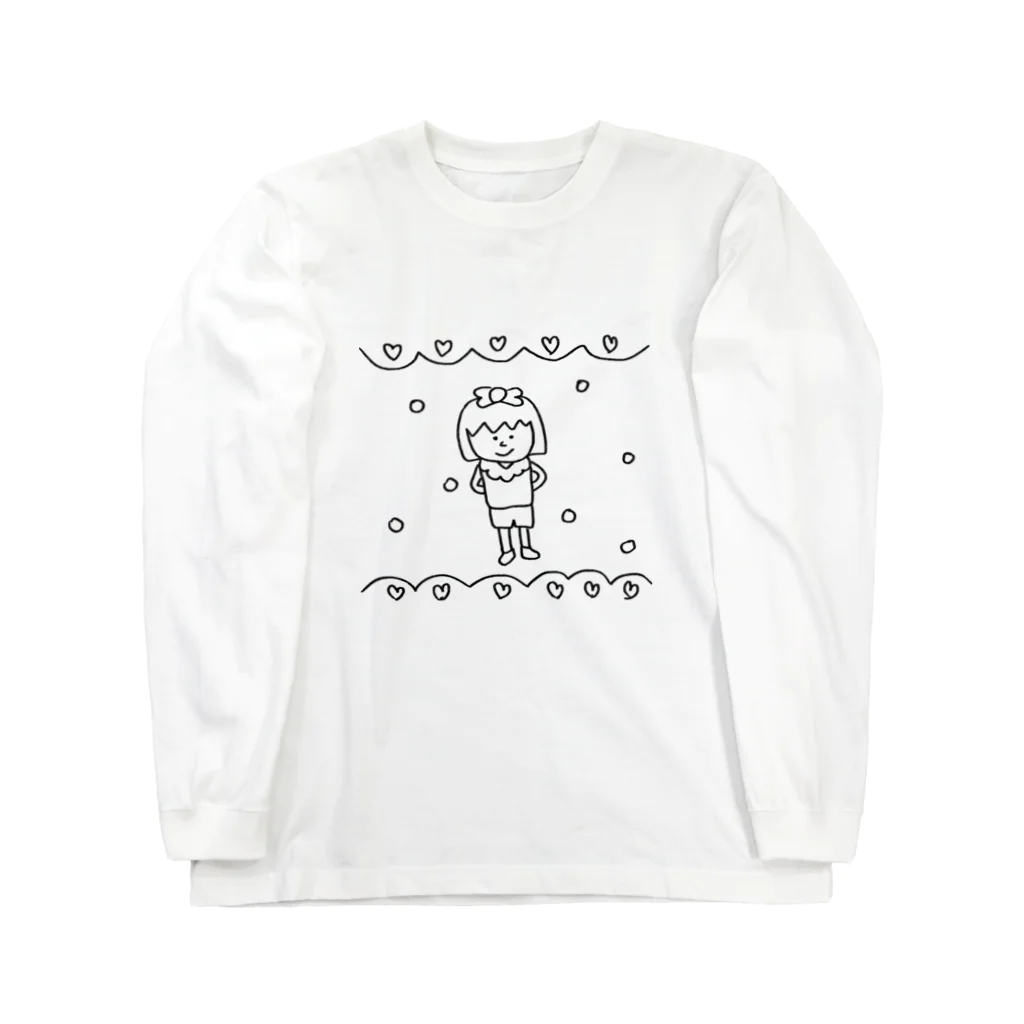 sara nerdの女の子　らくがき Long Sleeve T-Shirt