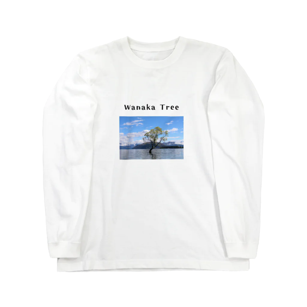 絶景の宝石箱のWanaka Tree〜自然の宝石箱:ニュージランドより〜 ロングスリーブTシャツ