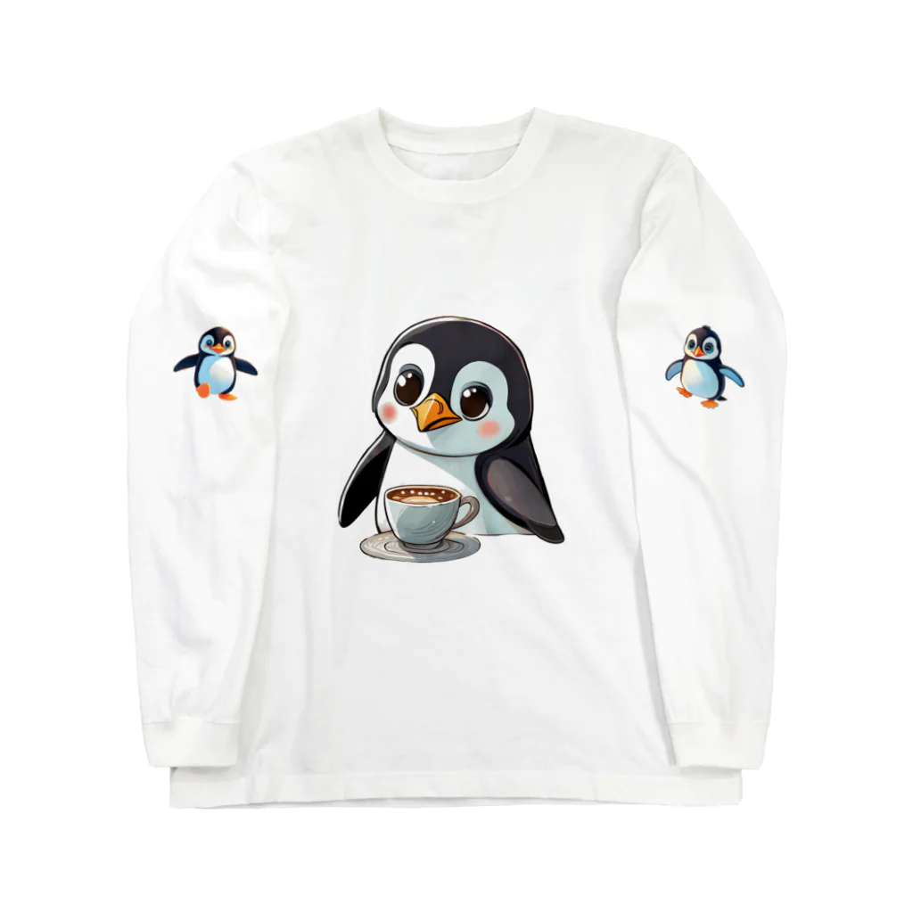 いろは物語のペンギンのコーヒータイム！ Long Sleeve T-Shirt