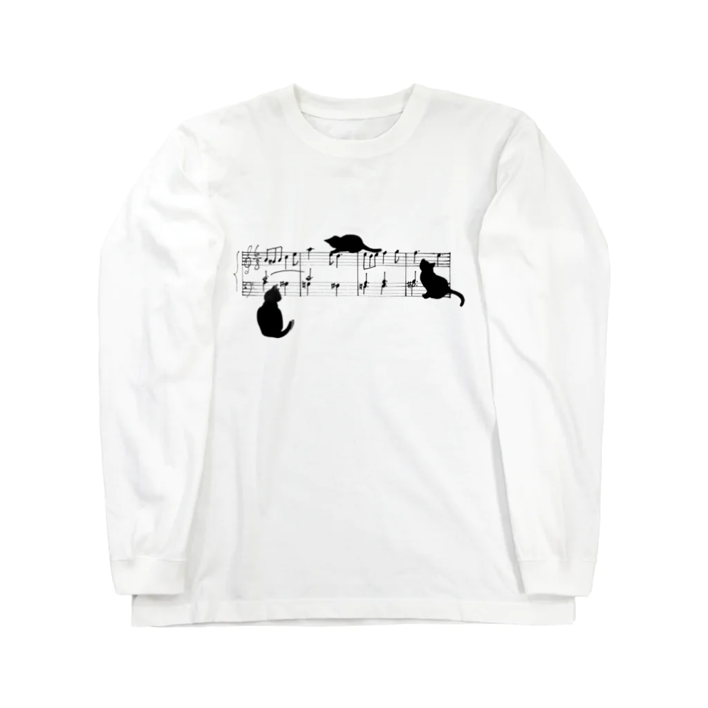 yumiwataの猫、ただいま作曲中。 Long Sleeve T-Shirt