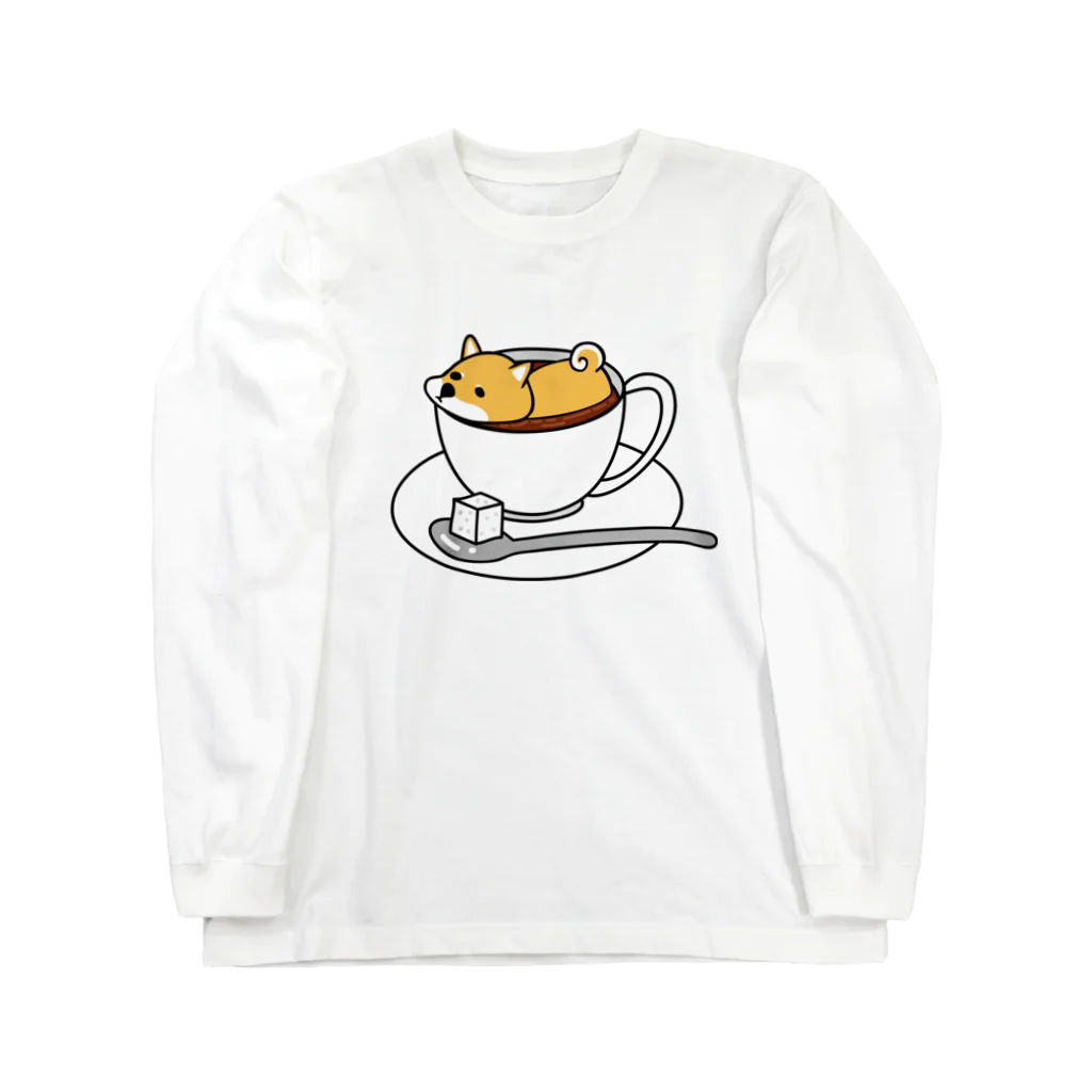 キノフシの店のしばいぬコーヒー Long Sleeve T-Shirt