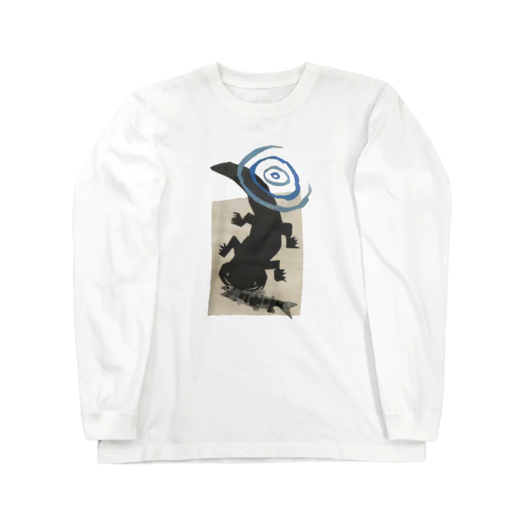 心の森ミュージアム　遊童館のオオサンショウウオ Long Sleeve T-Shirt