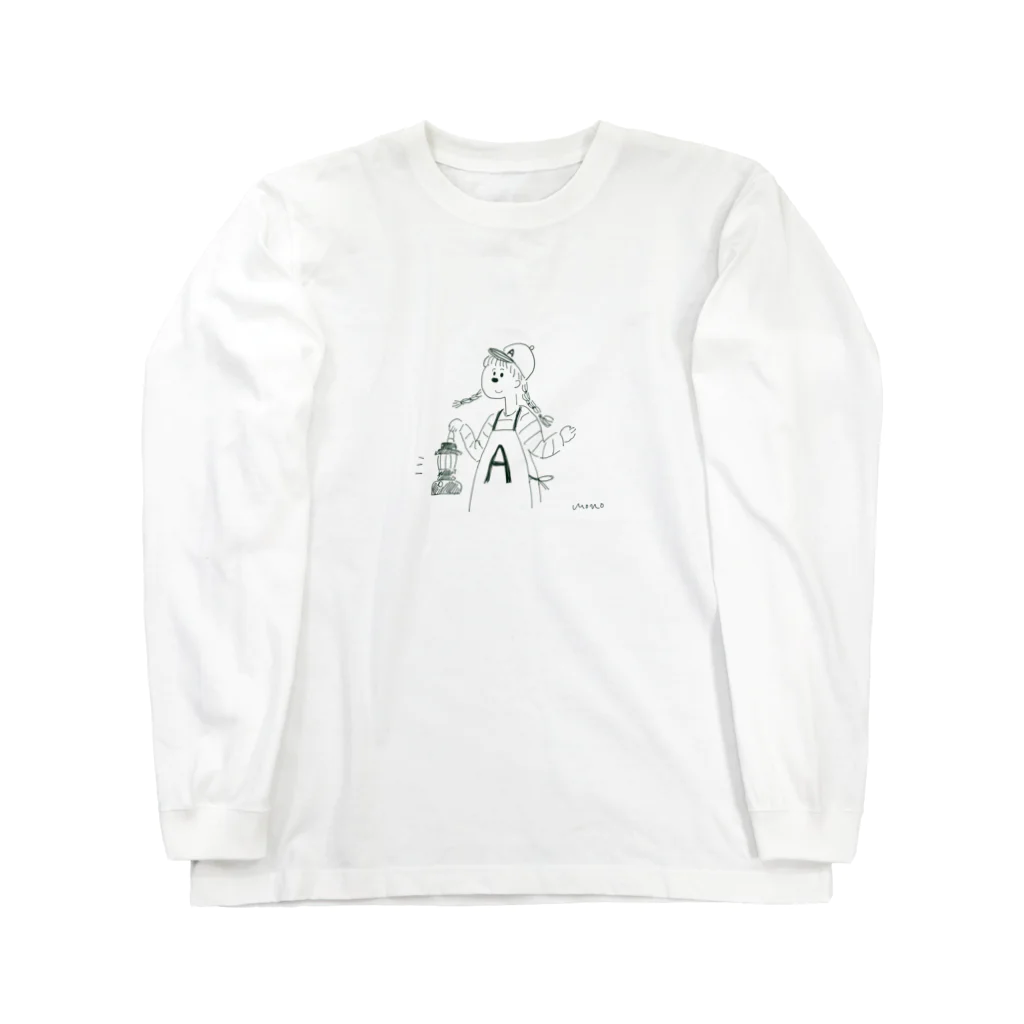 モノトンアルファベットのA子 Long Sleeve T-Shirt