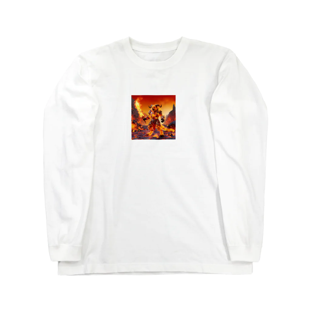 lonely_wolfの炎のタイガー・バーサーカー Long Sleeve T-Shirt