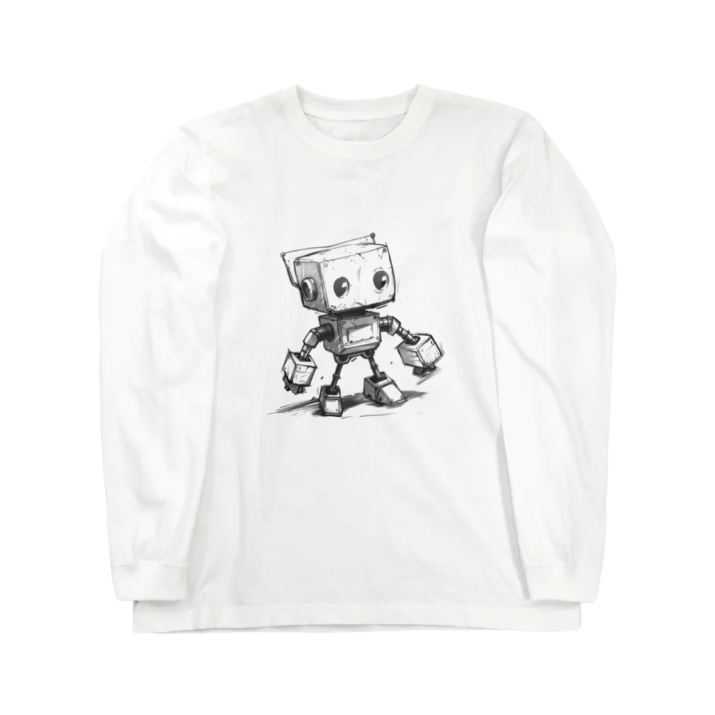 Sachi0625のレトロ戦闘ロボットＣ ロングスリーブTシャツ