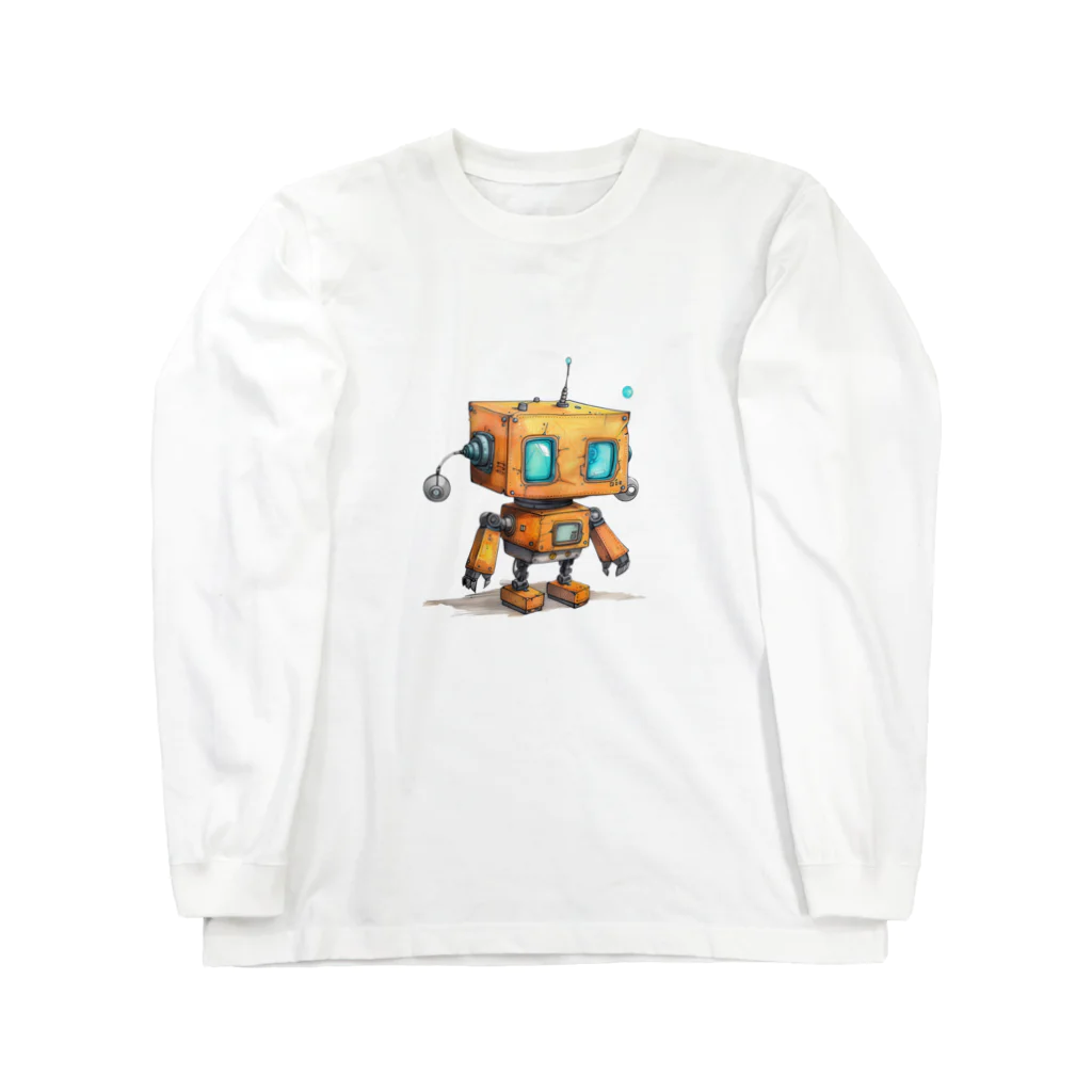 Sachi0625のレトロ戦闘ロボットＨ ロングスリーブTシャツ