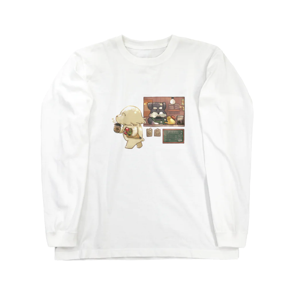 ぽたの犬小屋の春のおさんぽぽた Long Sleeve T-Shirt