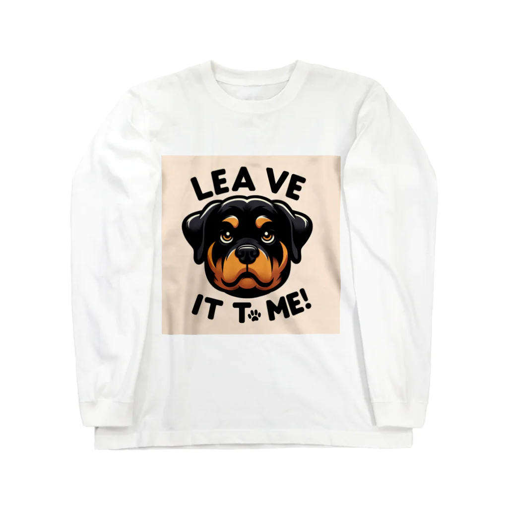 keikei5の力強い表情を見せるロットワイラー🐾 Long Sleeve T-Shirt