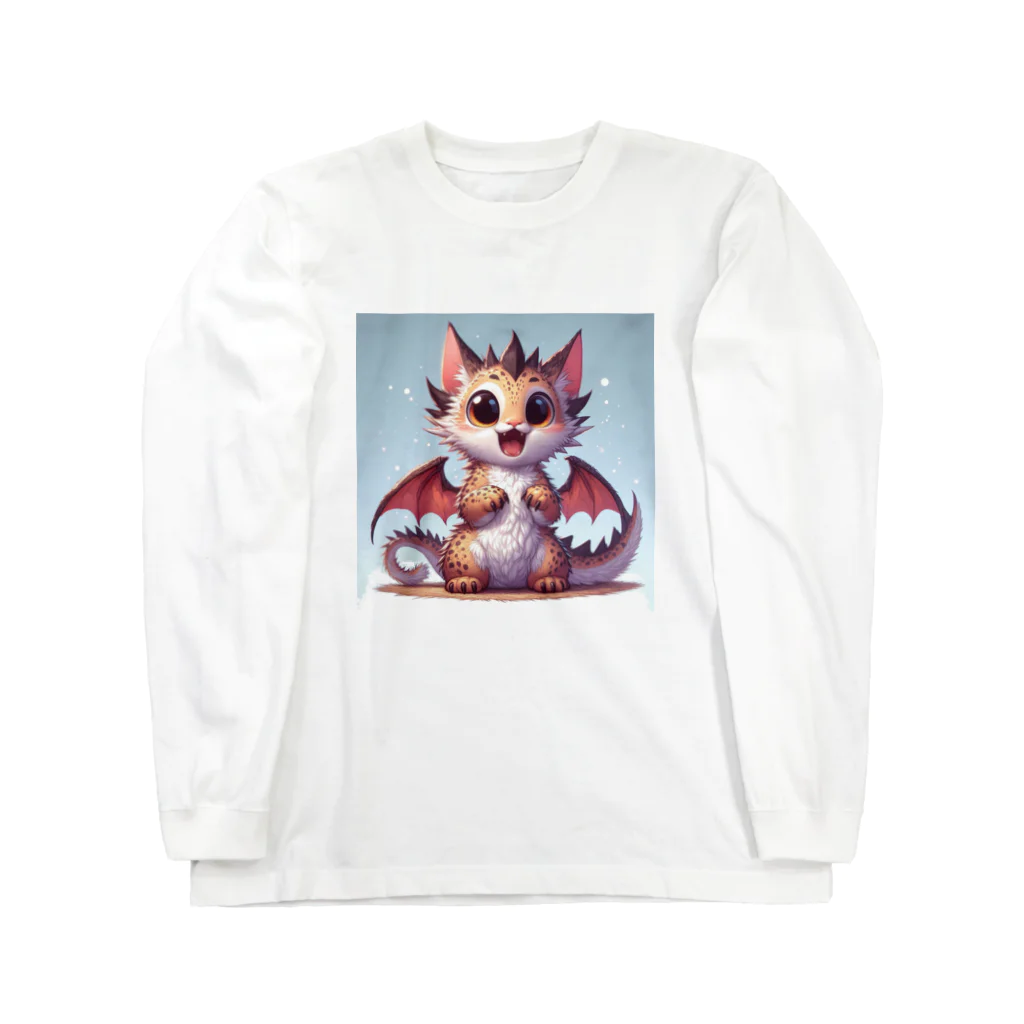 nekodoragonのびっくり！ 猫ドラゴン Long Sleeve T-Shirt