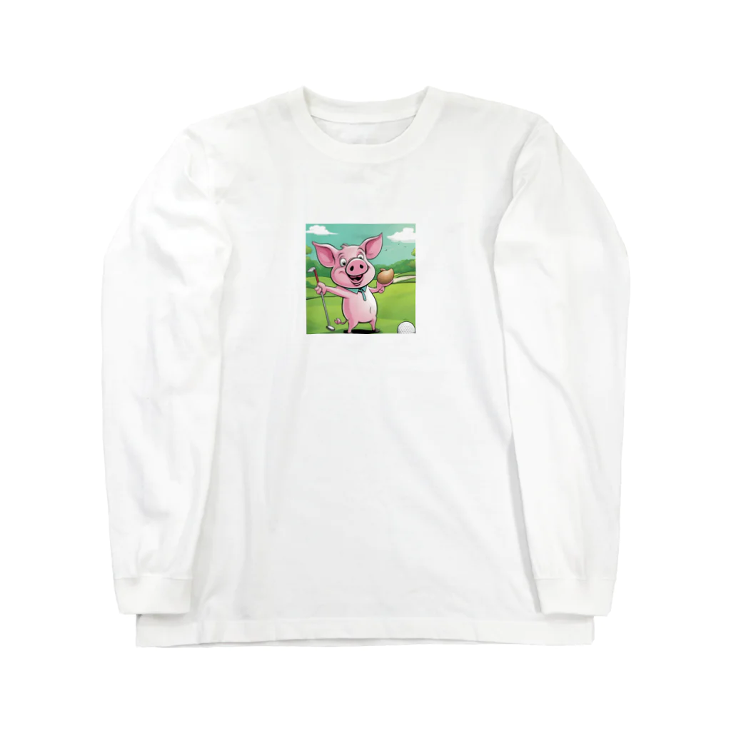 かめたびのぷ―のゴルフ Long Sleeve T-Shirt