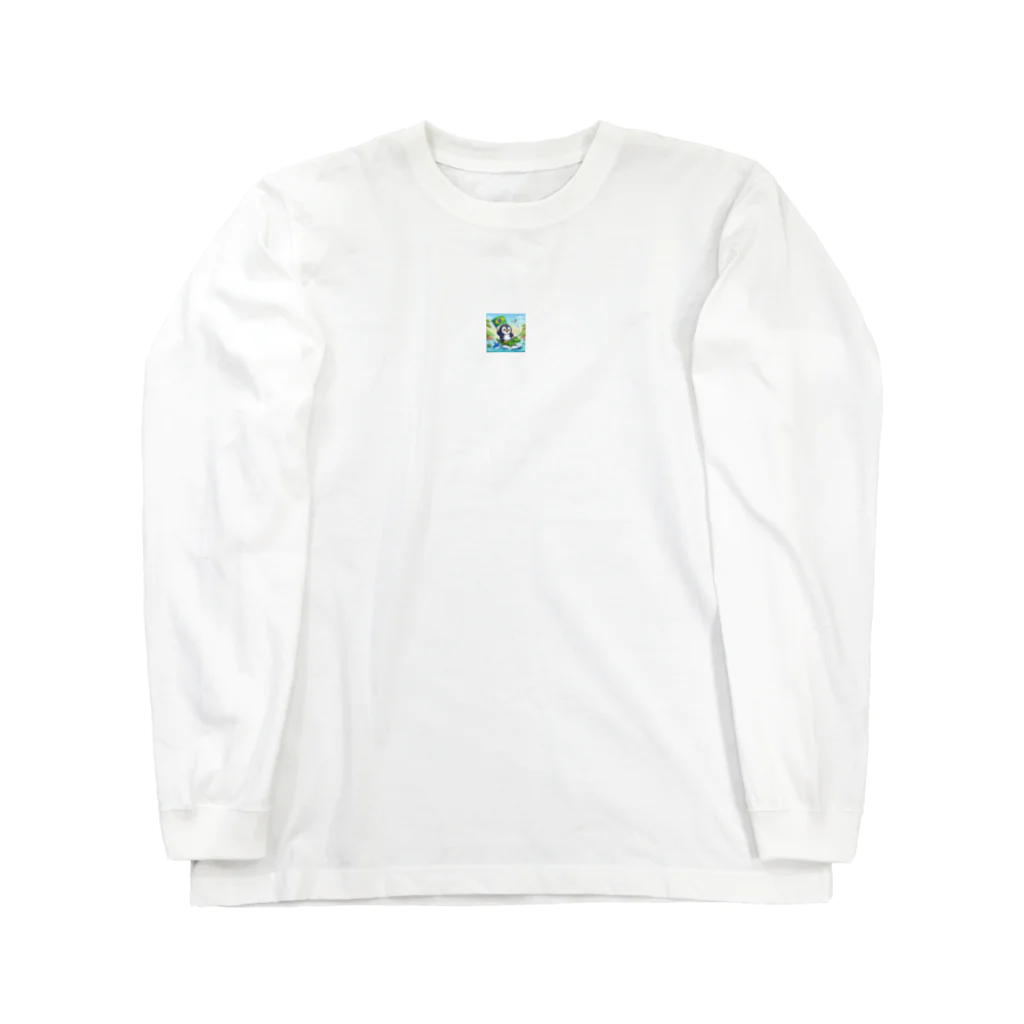 Enjoy 旅SUP!の旅ペンギン　ブラジル　アマゾンでSUP！！ Long Sleeve T-Shirt