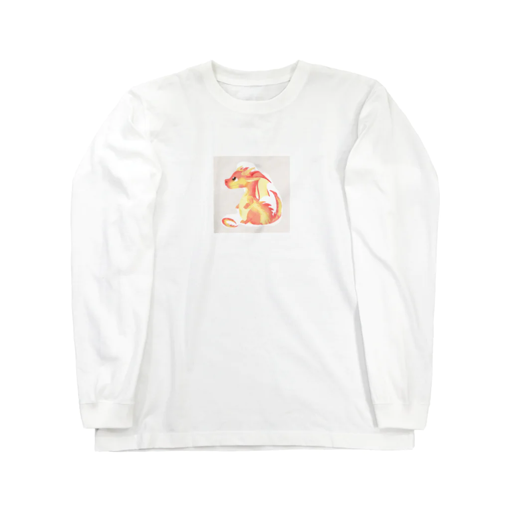 ニャン丸の火の世界に生まれたドラゴン Long Sleeve T-Shirt