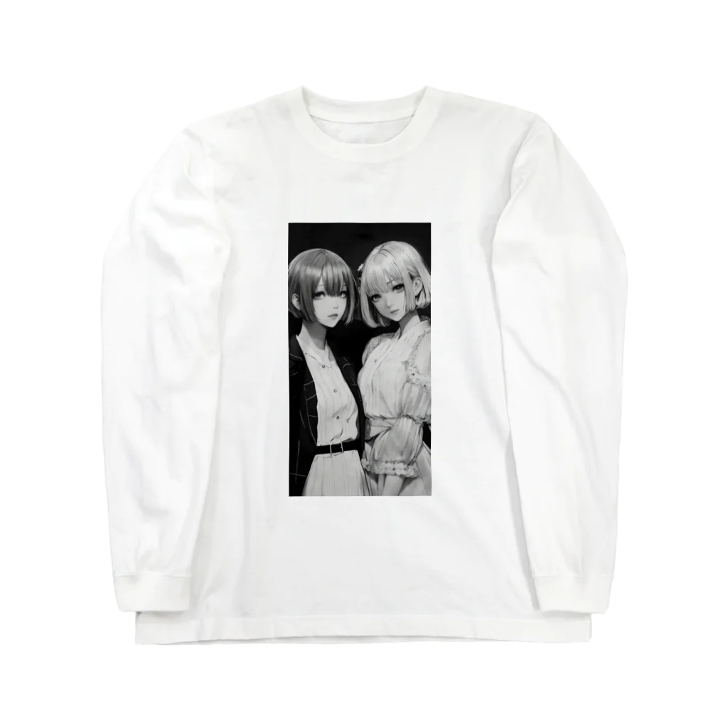 AI美女の館の二次元の女の子 Long Sleeve T-Shirt