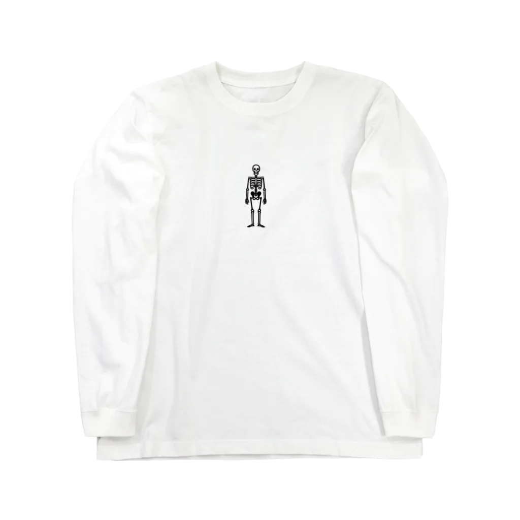 toto444のオシャレなガイコツ Long Sleeve T-Shirt