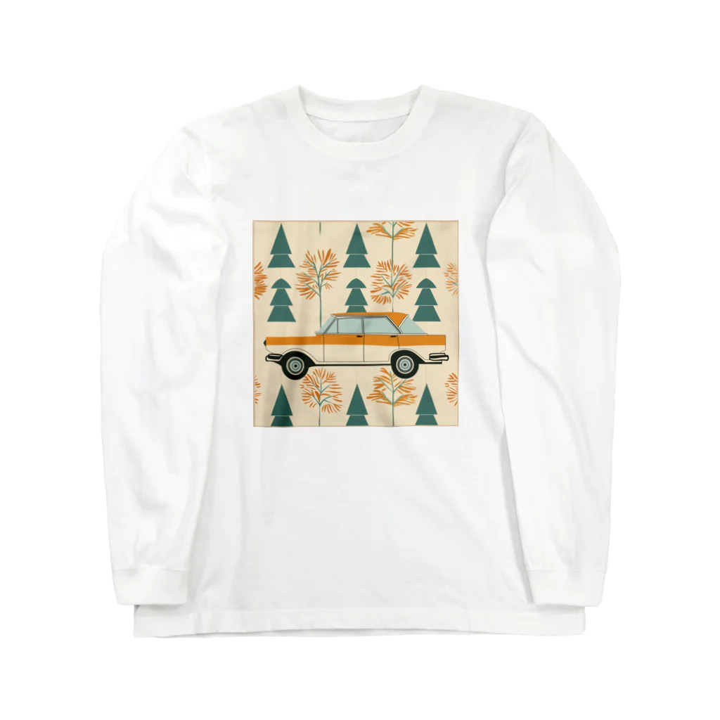 wabisabitの北欧レトロカー Long Sleeve T-Shirt