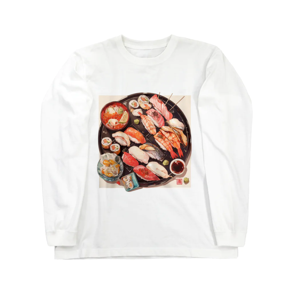 AQUAMETAVERSEの寿司 Marsa 106 Long Sleeve T-Shirt