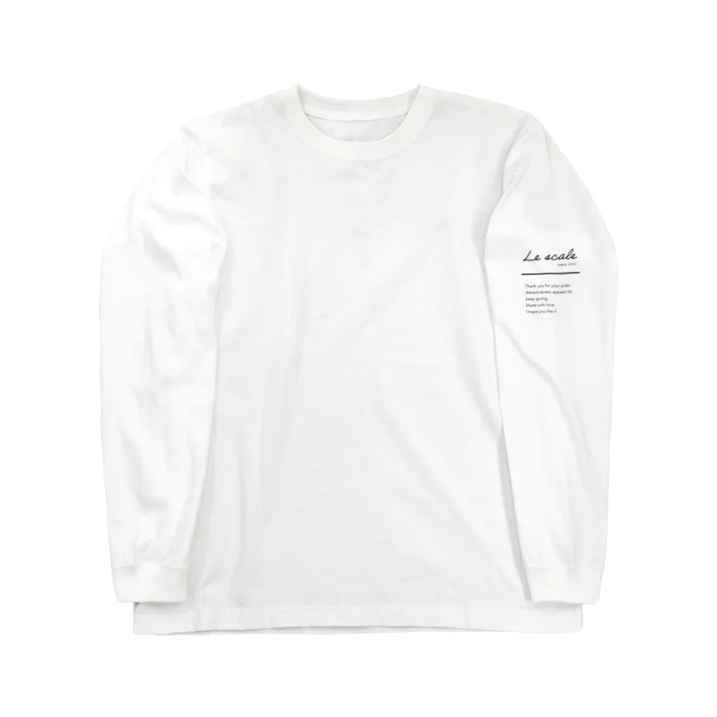 Le scaleのLe scale logo ロングスリーブTシャツ