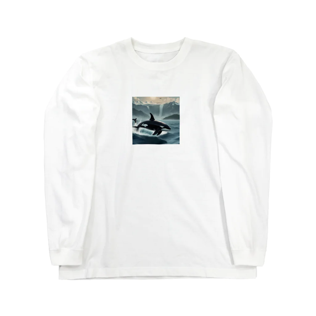 けいのユニークなショップのシャチ Long Sleeve T-Shirt