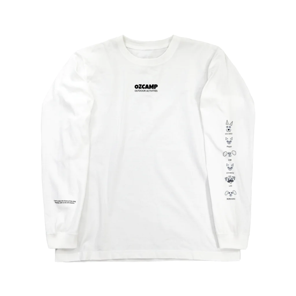 MOMOFUKU_百福のOZCAMP/黒字/Tシャツ Long Sleeve T-Shirt