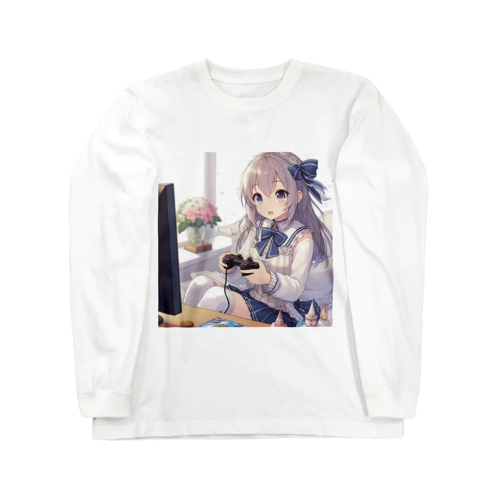 HKG Storeのゲーム女子 Long Sleeve T-Shirt