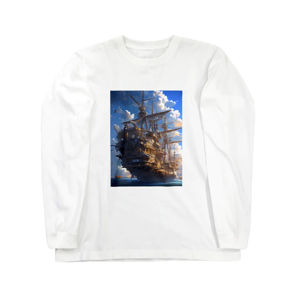 AQUAMETAVERSEの海賊船　なでしこ1478 Long Sleeve T-Shirt