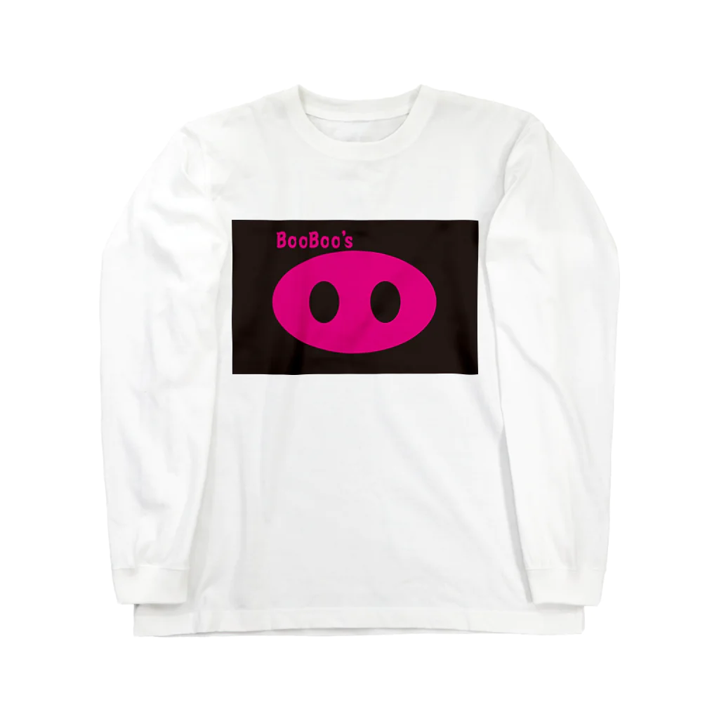 BooBoo’s OO のBooBoo's OO Pink ロングスリーブTシャツ