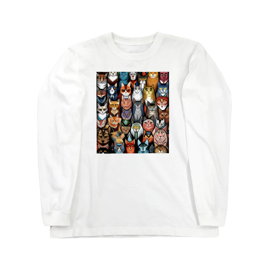 PAC (ポップアートキャット）のPAC (ポップアートキャット) Long Sleeve T-Shirt