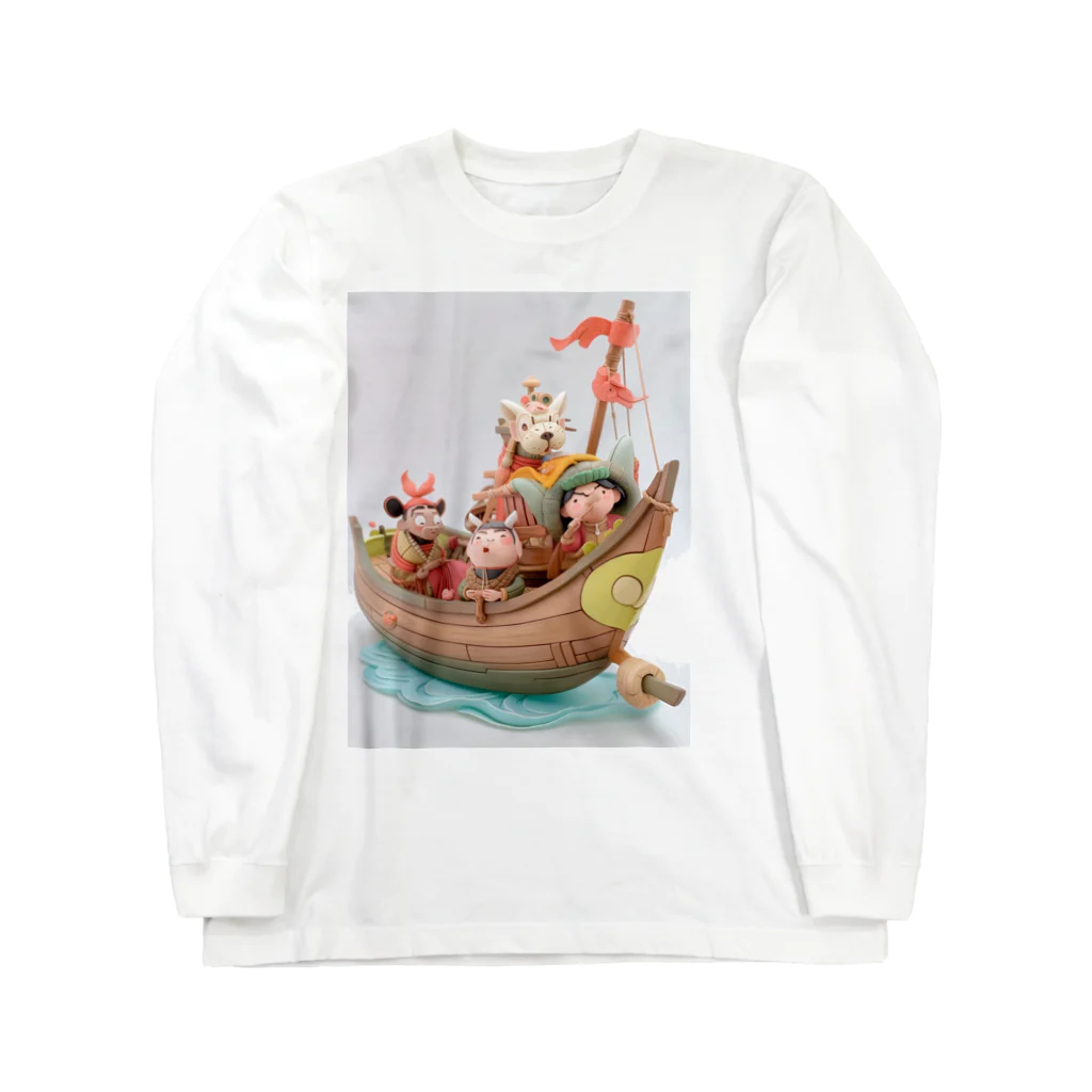 AQUAMETAVERSEの気の合う友と航海　なでしこ1478 Long Sleeve T-Shirt