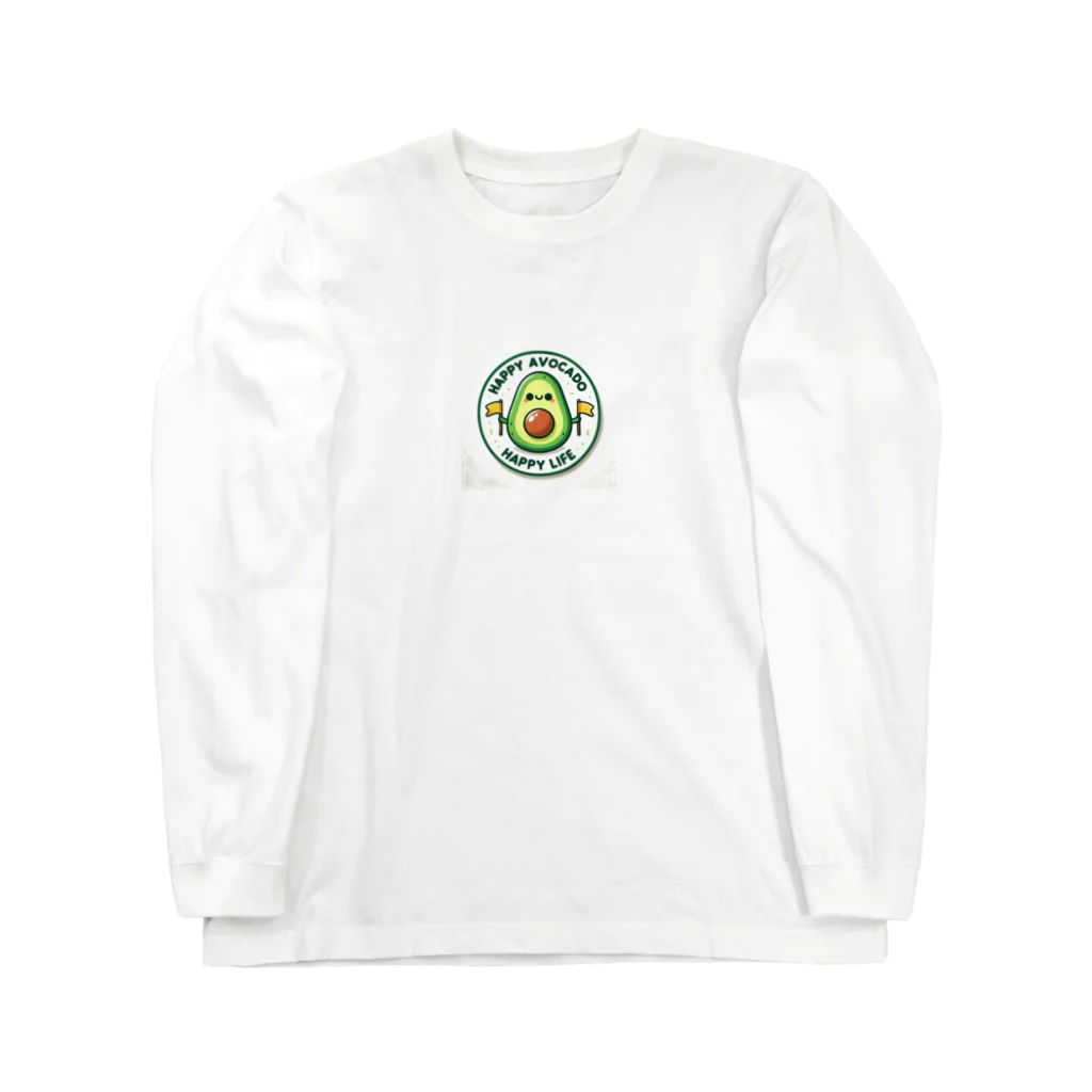 Happy-AvocadoのHappy Avocado 2 ロングスリーブTシャツ