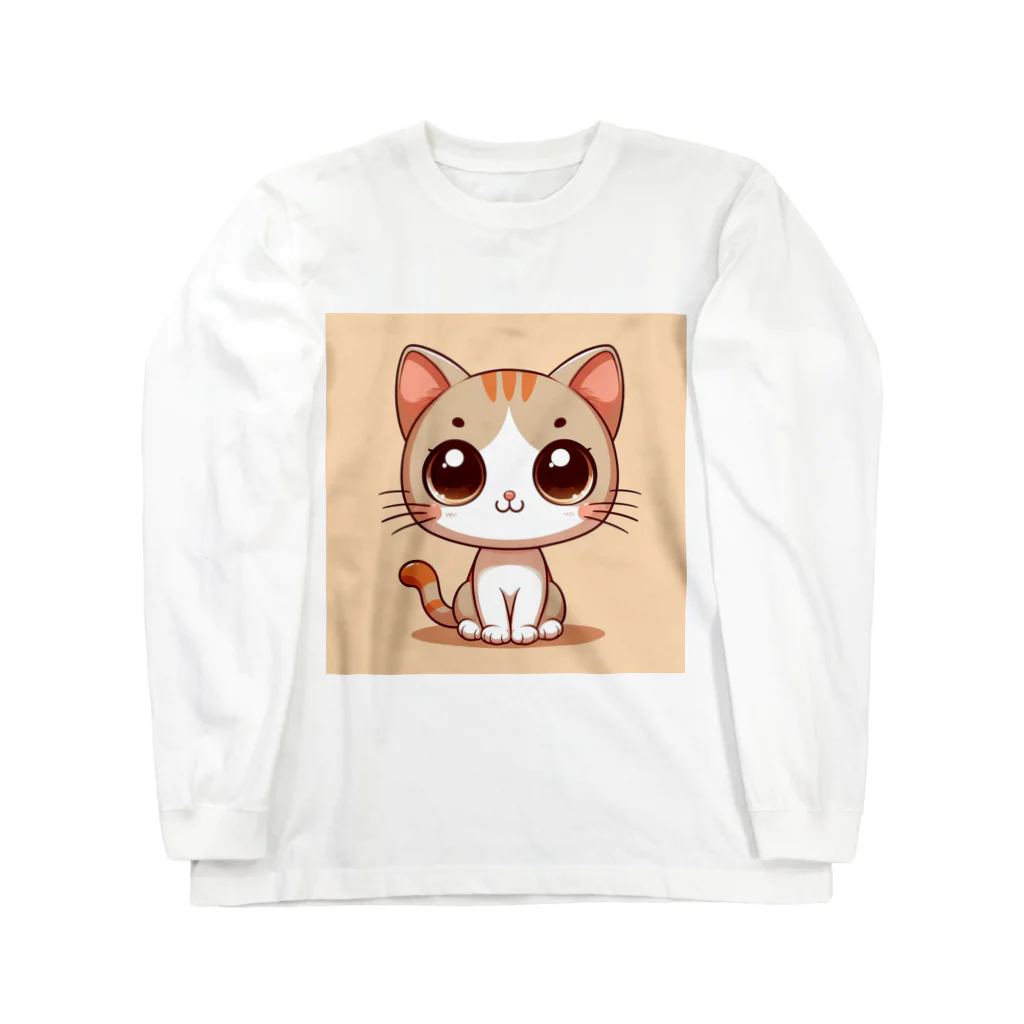 yos-1292583のねこニコばん ロングスリーブTシャツ