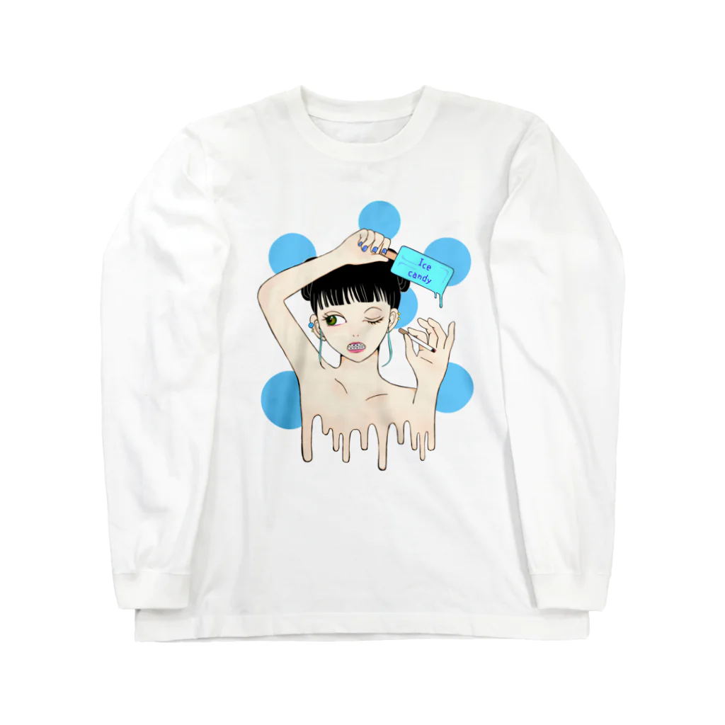 笑う動物のIce candy ロングスリーブTシャツ