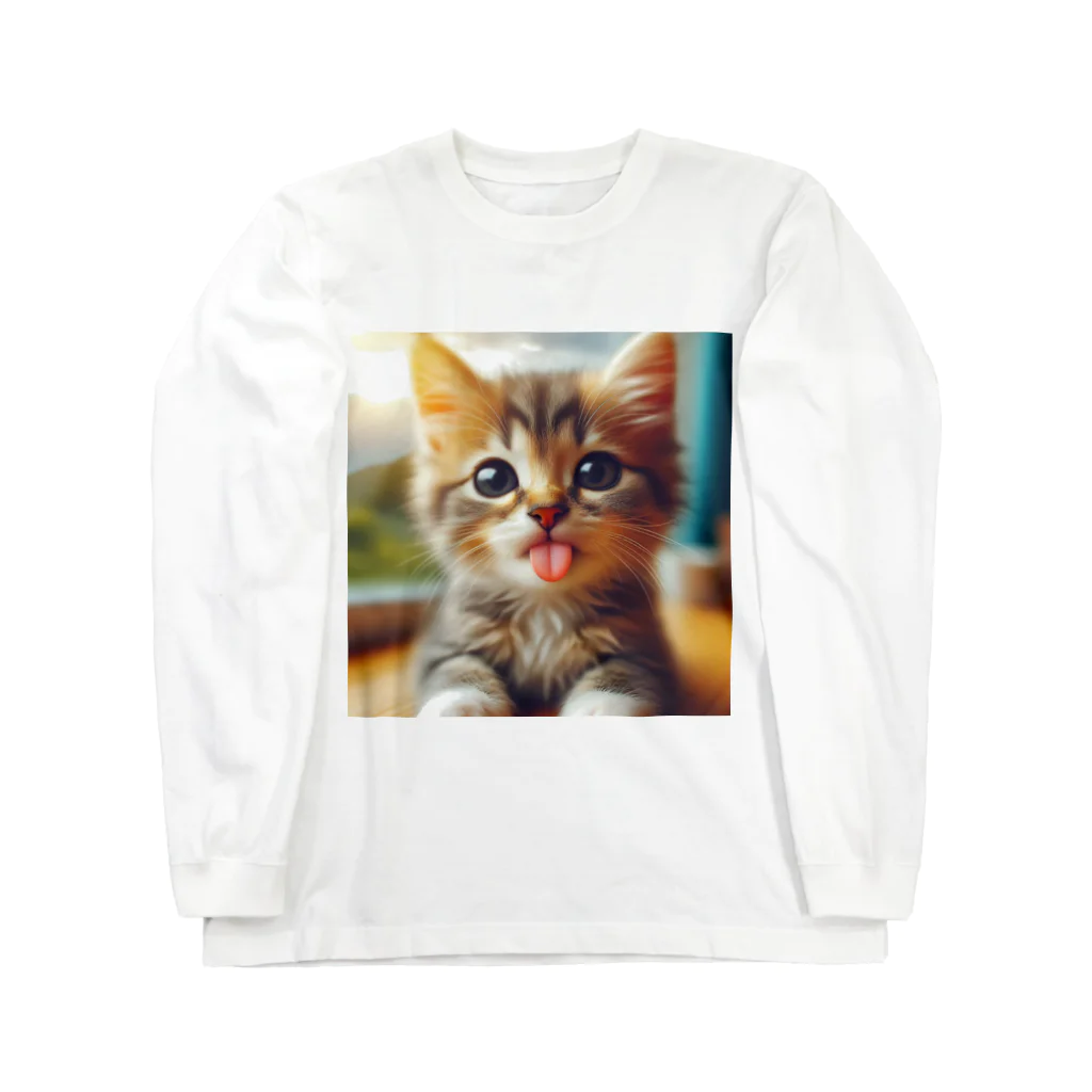 kangekiのあかんべにゃんこ Long Sleeve T-Shirt