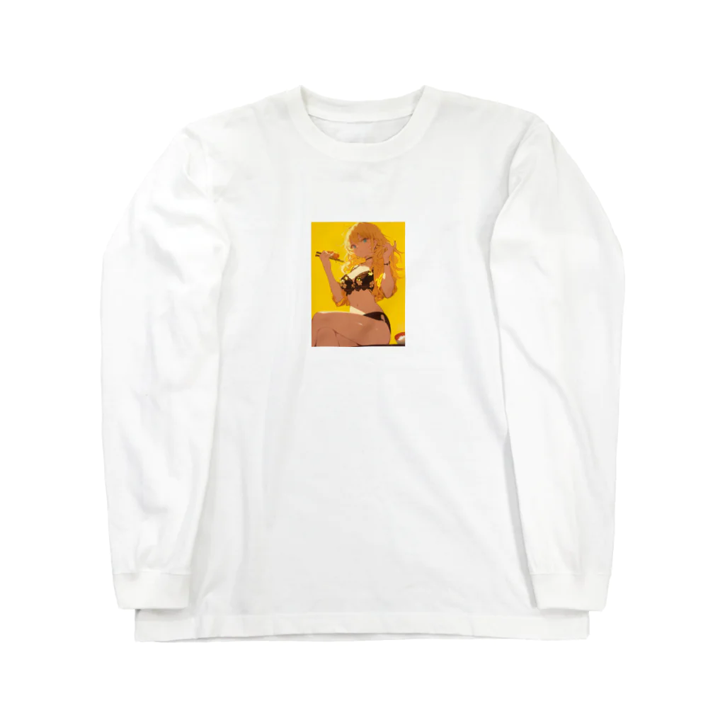 AQUAMETAVERSEの黄金色のおやつ時間 Marsa 106 ロングスリーブTシャツ
