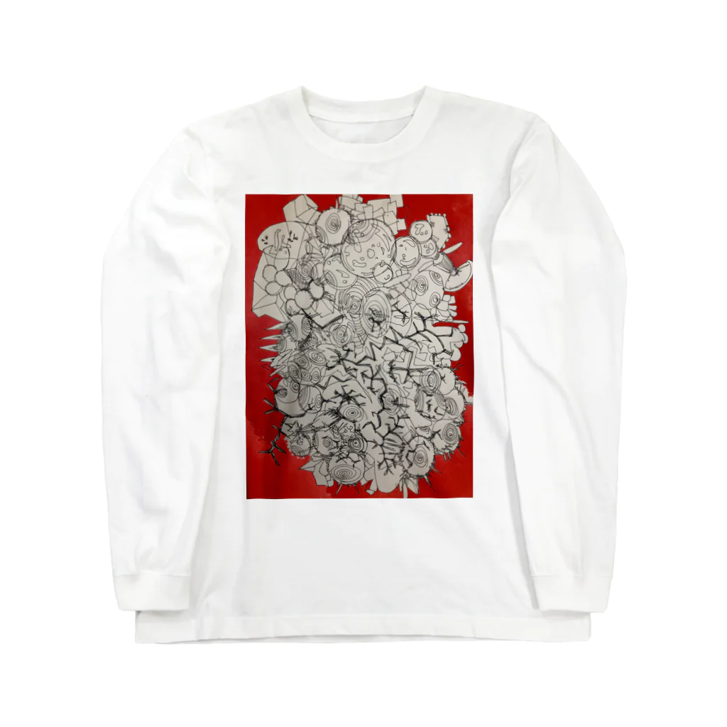 BEYOND_BEYONDの赤浄土 Long Sleeve T-Shirt