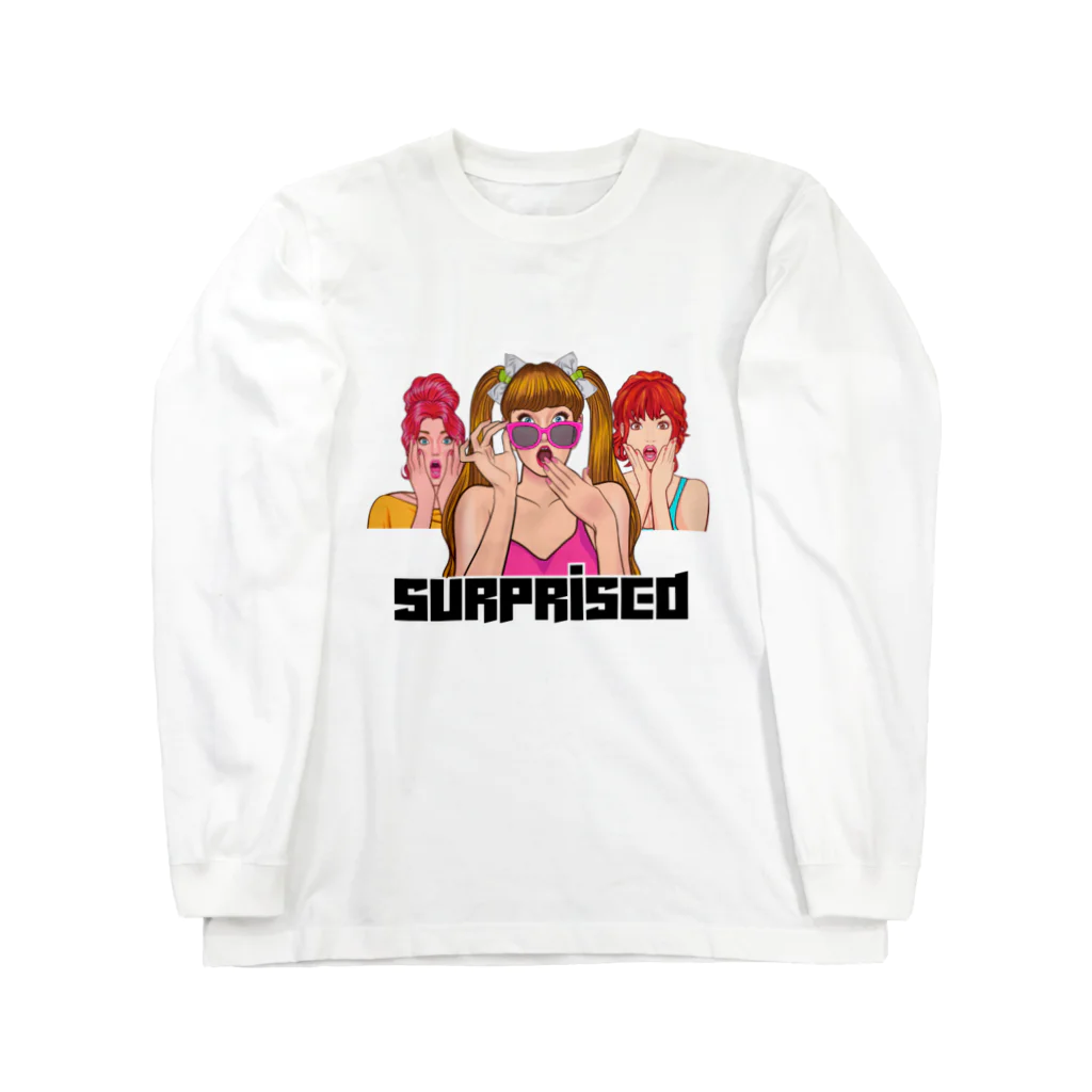 designerk　ＧＰのSurprised❾ ロングスリーブTシャツ