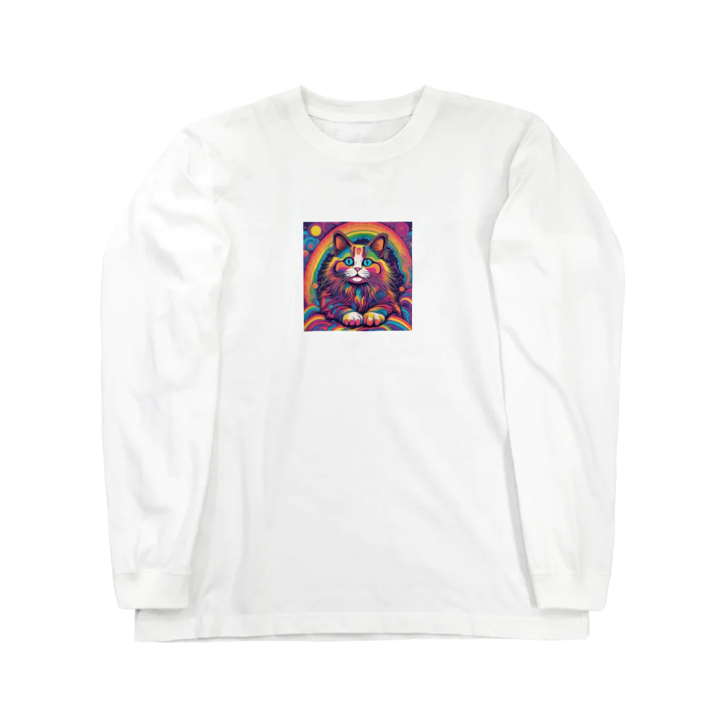 catsのアート猫 Long Sleeve T-Shirt