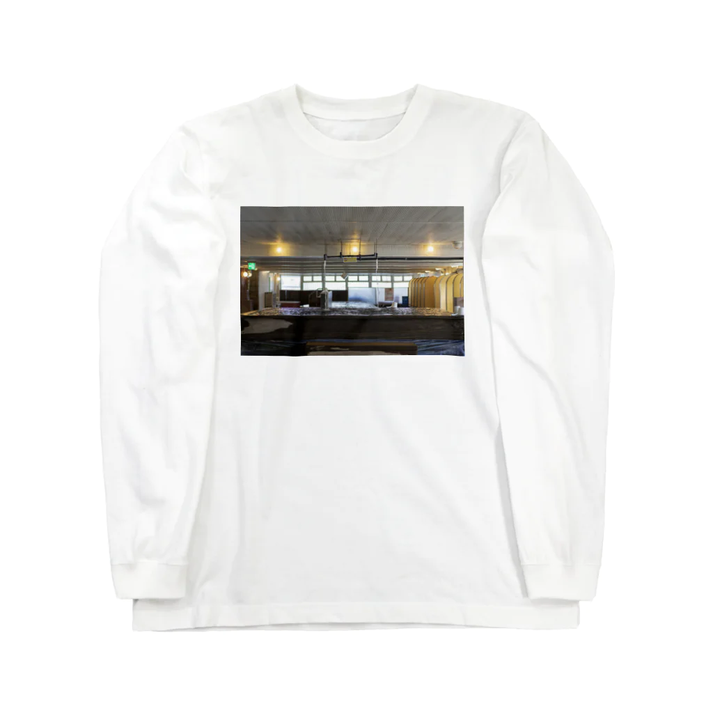 天然温泉 神戸クアハウスの男性水風呂 Long Sleeve T-Shirt