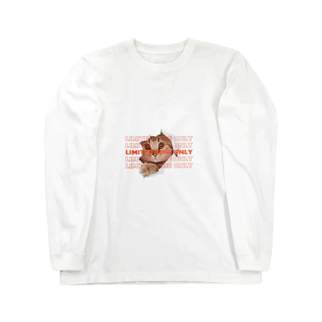 Holidayの猫 Long Sleeve T-Shirt