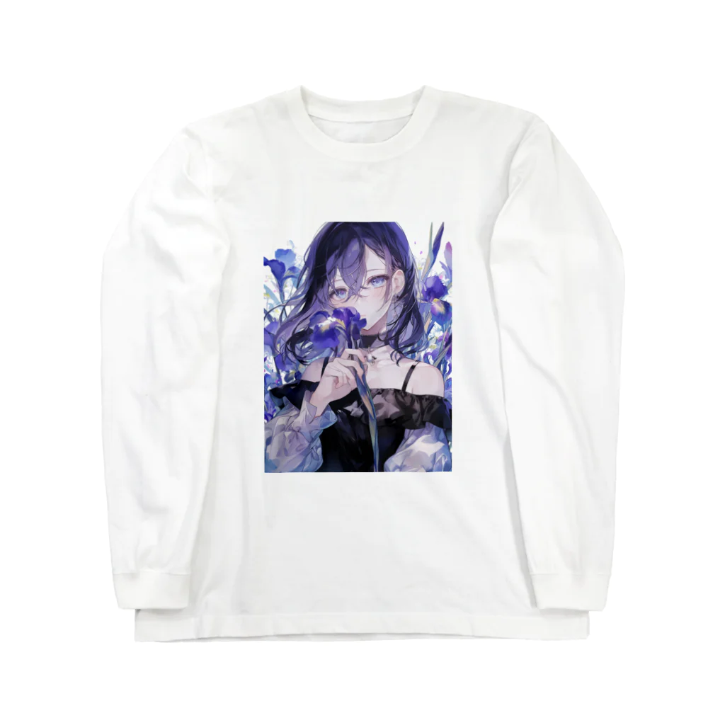 AQUAMETAVERSEの花菖蒲の優美な香り　BLUE PLUM  691 Long Sleeve T-Shirt