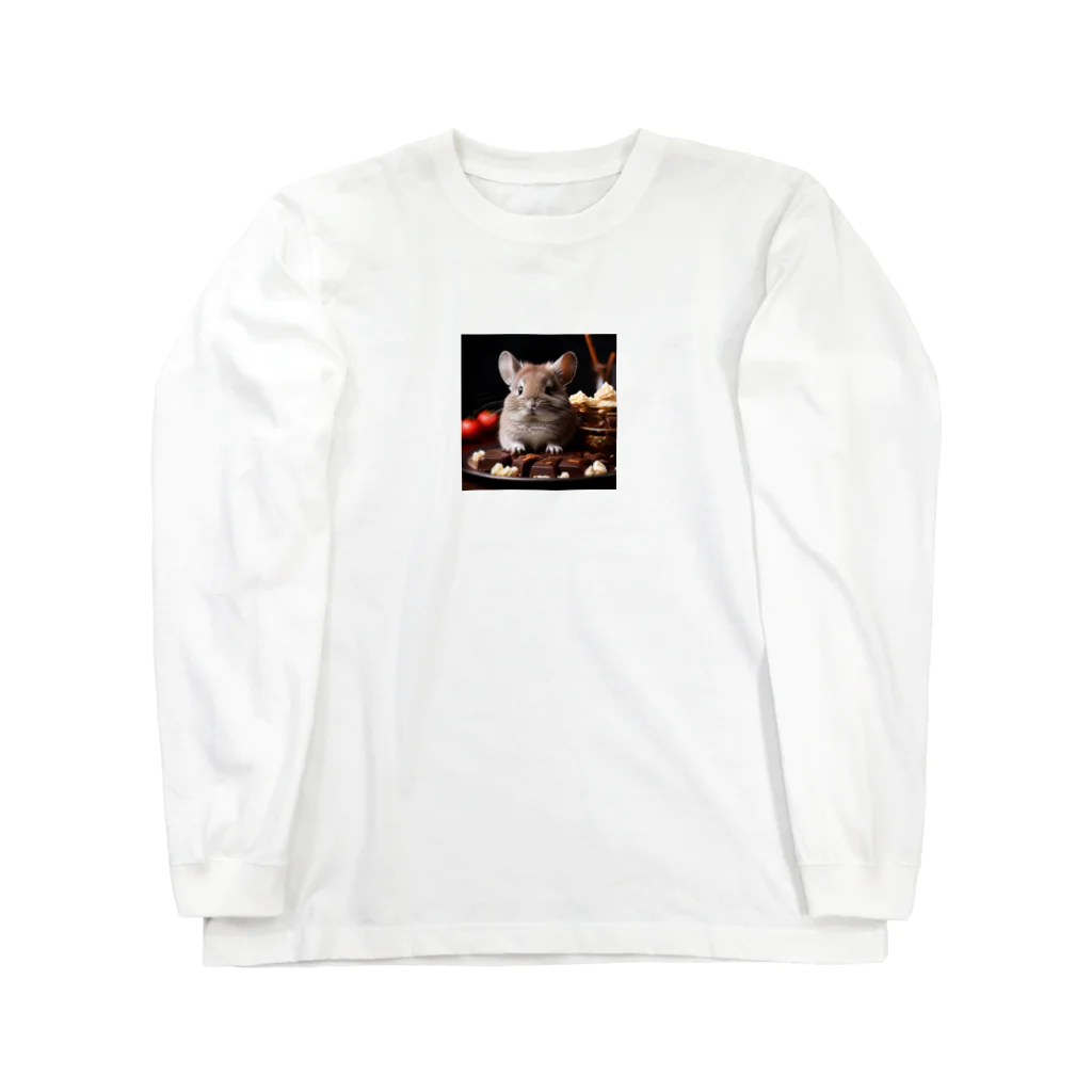 ZeroCreativeのチョコレートチンチラ Long Sleeve T-Shirt