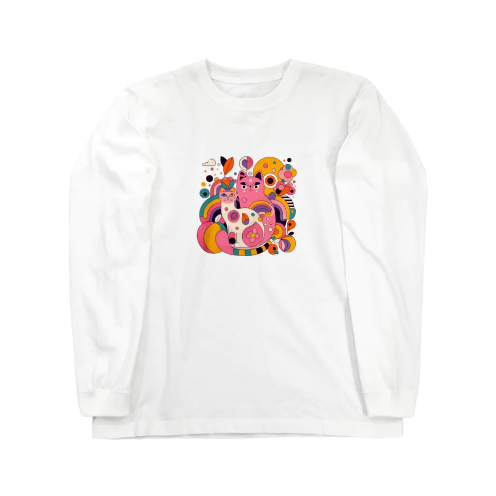 momonekokoのラブラブな猫ちゃん Long Sleeve T-Shirt